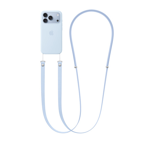 Apple Crossbody Strap – Crisp Blue. Product type: Strap, Product colour: Light Blue, Material: Polyethylene terephthalate 