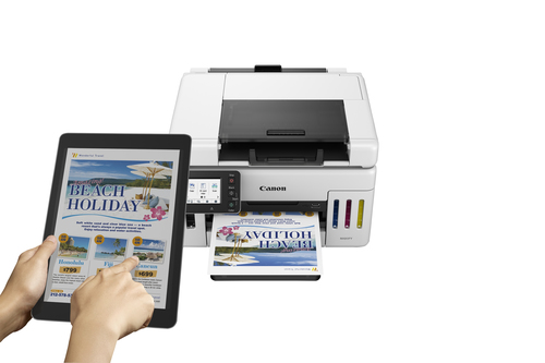 Canon MAXIFY GX6550. Print technology: Inkjet, Printing: Colour printing, Maximum resolution: 600 x 1200 DPI. Copying: Col