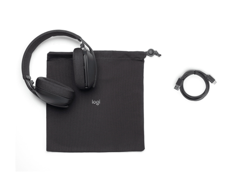 Logitech Zone Vibe Kabellos Kopfbügel, Über das Ohr Stereo Headset - Graphit - Microsoft-Teams-Zertifizierung - Binaural -