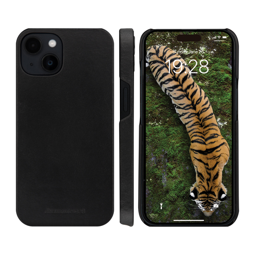dbramante1928 ApS Lynge Carrying Case (Wallet) Apple iPhone 15 Smartphone - Black - Full Grain Leather Body - 155 mm Heigh