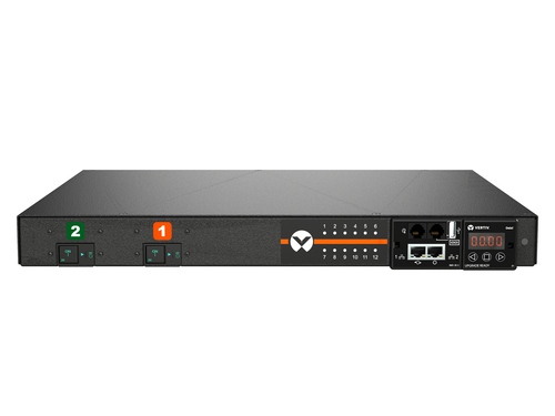 Vertiv Geist horizontal geschaltete Rack-PDU - 1HE | 32 A | (12) Kombisteckdosen C13/C19 | 1P+N+E | 200 V/240 V | 7,3 kW |