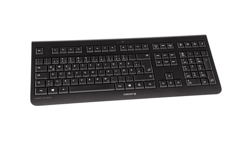 CHERRY DW 3000 Keyboard & Mouse - French - USB Wireless RF - USB Wireless RF - Optical - 1200 dpi - Scroll Wheel - Calcula