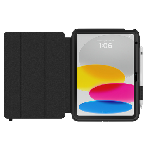 Sacoche de transport OtterBox Defender Durci - Folio Style Apple iPad (10e génération) Tablette, Stylus, Crayon - Noir - R