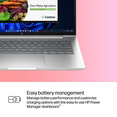 HP ProBook 4 G1iR 35.6 cm (14"") Notebook - WUXGA - 60 Hz - Intel Core 5 120U - 16 GB - 256 GB SSD - Pike Silver - Intel C