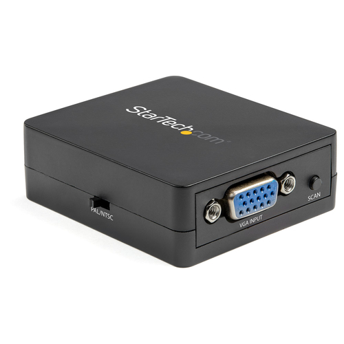 StarTech.com 1080p VGA to RCA and S-Video Converter - USB Powered - High Resolution VGA Input with Dynamic Scaling (VGA2VI