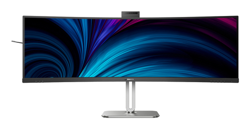Philips 49B2U5900CH 49 Zoll Klasse Webcam Dual Quad HD (DQHD) Gekrümmter Bildschirm LED-Monitor - 32:9 Format - Schwarz - 
