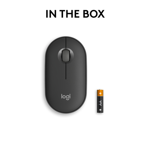 Mouse Logitech Pebble - Bluetooth - Grafite - Wireless