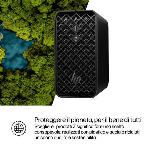Workstation HP Z2 Mini G1a - 1 x AMD Ryzen AI MAX PRO 390 - 64 GB - 1 TB SSD - Mini PC - Jet Black - AMD Chip - Windows 11