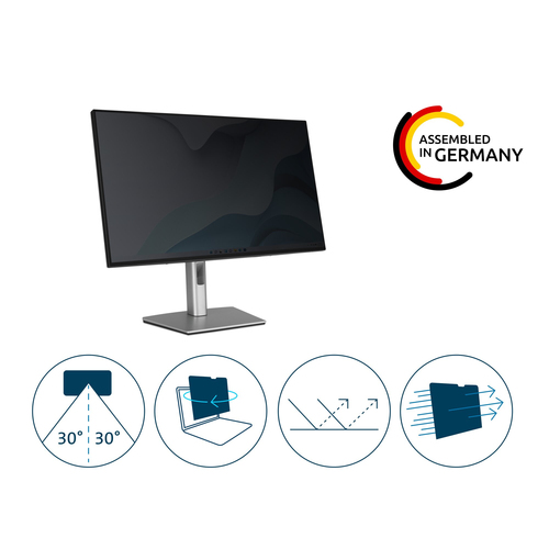 Filtre de confidentialité pour écran Kensington 2H Plastique - Pour 60,5 cm (23,8") Écran large Moniteur - 16:9 - Réductio