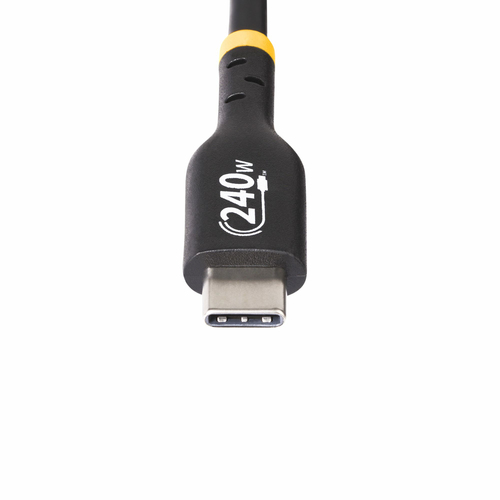 StarTech.com Câble de Recharge USB-C de 2m, Cordon USB-C Certifié USB-IF, 240W PD EPR, Câble de Transfert de Données USB-C