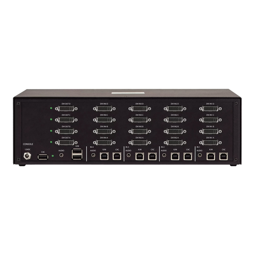 StarTech.com Analog KVM Switchbox - TAA Compliant - 4 Computer(s) - 2560 x 1600 - 11 x USB - USB 2.0 - 20 x DVI - Desktop