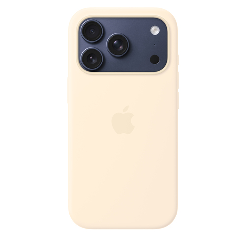 Apple Hülle iPhone 17 Pro Smartphone - Vanille - Softtouch, Seidig - Kratzfest, Sturzsicher - Silikon, MicroFiber - Kann d
