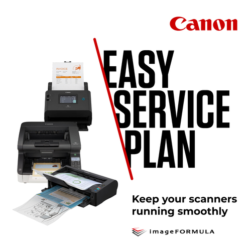 Canon Easy Service Plan 5-year Onsite Next Day Repair Service. Compatibility: imageFORMULA DR-G2090 imageFORMULA DR-G2110 