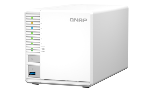 QNAP TS-364-8G 3 x Total de compartimentos Sistema de armazenamento SAN/NAS - 5 GB Flash Memory Capacity Celeron Quad-core
