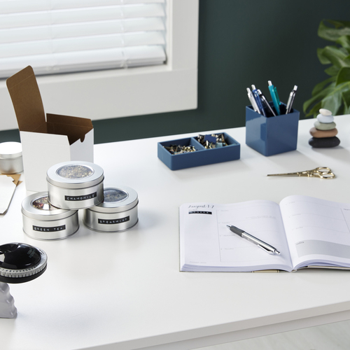 Etikettenband Dymo S0847730 - 9 mm Breite x 3 m Länge - Rechteck - Schwarz - Plastik - 3 Rolle