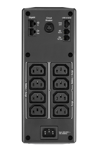 Schneider Electric Back-UPS Pro BR1600MI Line-interactive UPS - 1.60 kVA/960 W - Tower - AVR - 16 Hour Recharge - 2.60 Min