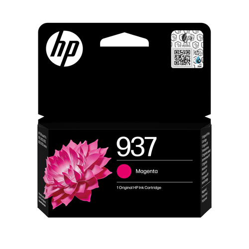 HP 937 Original Inkjet Ink Cartridge - Magenta - 1 Pack - 800 Pages