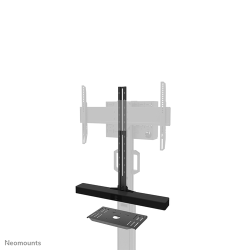 Neomounts Mounting Shelf for Video Bar, Multimedia Device, Display Screen - Black - Height Adjustable - 9 kg Load Capacity