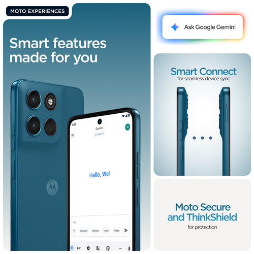 Motorola moto g57 power . Display diagonal: 17.1 cm (6.72"), Display resolution: 2400 x 1080 pixels. Processor family: Sna