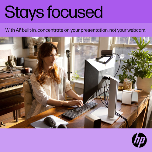 HP 325 FHD Webcam. Megapixel (approx.): 5 MP, Maximum video resolution: 1920 x 1080 pixels, Camera HD type: Full HD. Inter