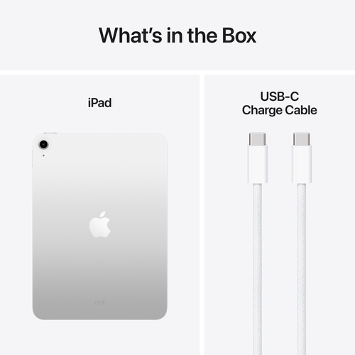 iPad 11 A16  Wi‑Fi 128 Go - Argent (Adaptateur secteur non fourni)