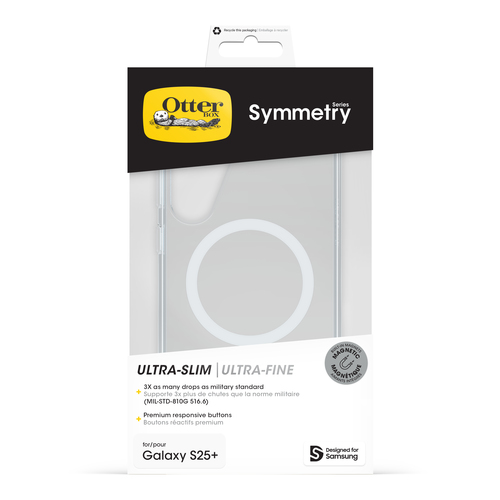 OtterBox Symmetry Series Clear Estojo para Samsung Smartphone - Claro - Resistente a quedas - Policarbonato, Elastômero Te