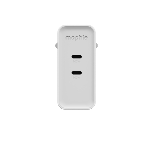 MOPHIE ADAPTER GAN USB-C DUAL 1 ROC WHITE EU