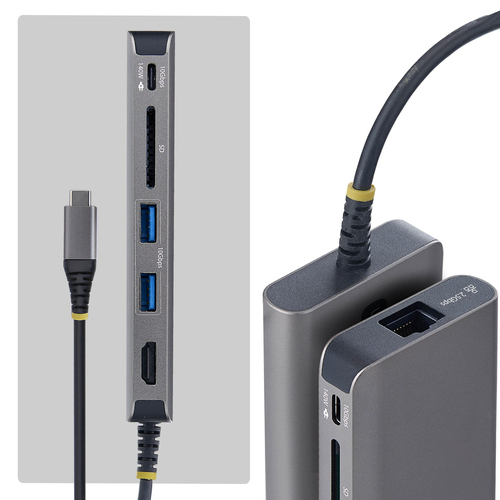 StarTech.com USB 3.2 Typ C Docking Station für Notebook, MacBook, Mobile Workstation, Festplatte, Smartphone, Tablet-PC, W