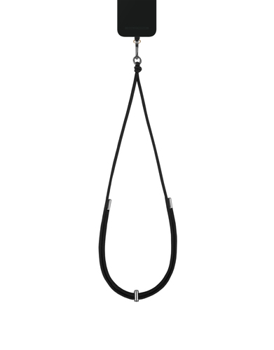 IDEAL CORD PHONE STRAP COAL BLACK