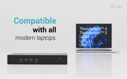 I-TEC UNIVERSAL 5X 4K DISPLAY DOCKING STATION PW DELIVERY 100W