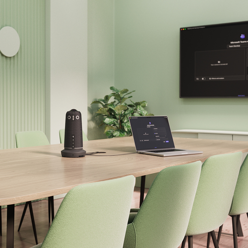 Owl Labs Meeting Owl 5 Pro — 360-Degree 4K Smart Video Conferencing Camera, Microphone, and Speaker (Automatic Speaker Foc