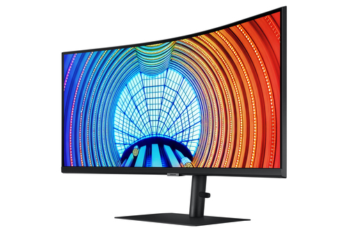 Samsung ViewFinity S6 S34A650UBU 34" Class UW-QHD Curved Screen LCD Monitor - 21:9 - Black - 86.4 cm (34") Viewable - Vert