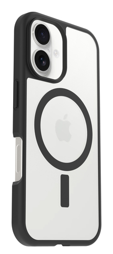 OtterBox React Case for Apple iPhone 16 Smartphone - Black Crystal (Clear/Black) - 1 - Drop Resistant, Scrape Resistant - 