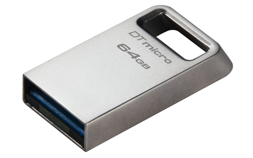 Kingston DataTraveler Micro DTMC3G2 64 GB USB 3.2 (Gen. 1) Typ A Flash-Laufwerk - Silber - 200 MB/s Read Speed