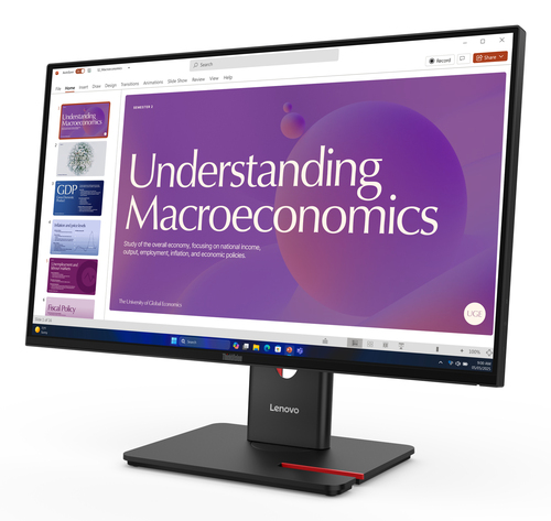 Lenovo ThinkVision T24D-40 24 Zoll Klasse Full HD LED-Monitor - 16:9 Format - Schwarz - 60,5 cm (23,8 Zoll) Viewable - IPS