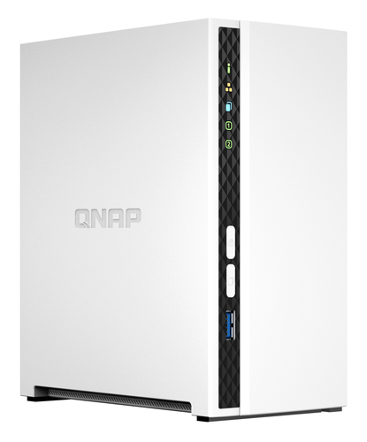 QNAP TS-233 2 x Total de compartimentos Sistema de armazenamento SAN/NAS - 4 GB Flash Memory Capacity - ARM 2 GHz - 2 GB R