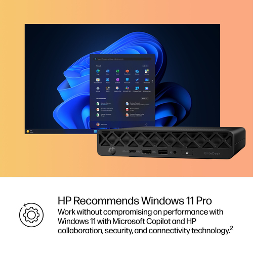 Desktop Computer HP EliteDesk 8 G1i - Intel Core Ultra 5 Seconda generazione 235 - Tecnologia vPro - 32 GB - 512 GB PCI Ex