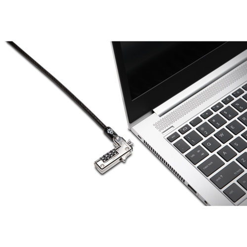 Kensington Cable Lock For Notebook, Computer - Resettable - 4-wheel - Combination Lock - Carbon Steel - For Notebook, Comp