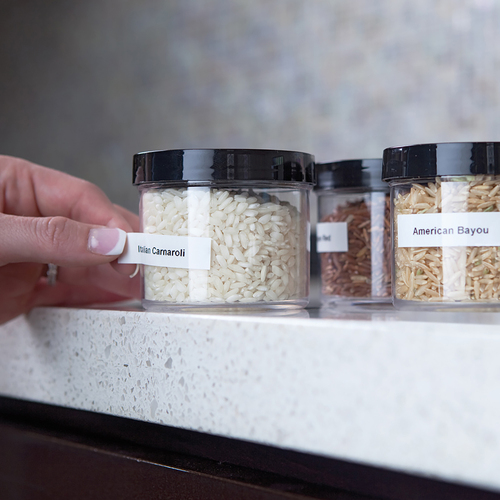 Etiquette polyvalente Dymo S0720780 - 6 mm Largeur x 7 m Longueur - Transfert thermique - Noir, Blanc - Plastique