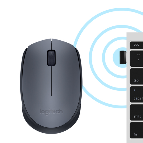 LOGITECH MOUSE M170 WRLS GREY