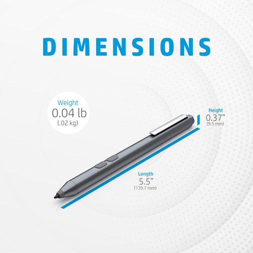 HP MPP 1.51 Pen. Device compatibility: Laptop, Brand compatibility: HP, Product colour: Black. Weight: 10 g, Width: 140 mm