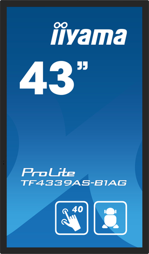 iiyama ProLite TF4339AS-B1AG 1079,50 mm 4K UHD LCD Collaboration Display - ARM Cortex A73 + A53 - 4 GB - Projiziert kapazi