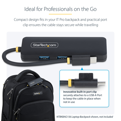 StarTech.com H5C4A-USB-HUB. Hostschnittstelle: USB 3.2 Gen 1 (3.1 Gen 1) Type-C, Hub interfaces: USB 3.2 Gen 1 (3.1 Gen 1)