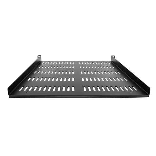 Étagère Rack 19 pouces 1U - Plateau Rackable Universel Ventilé - Étagère Cantilever Baie de Brassage 19" - Max 25kg - 50cm