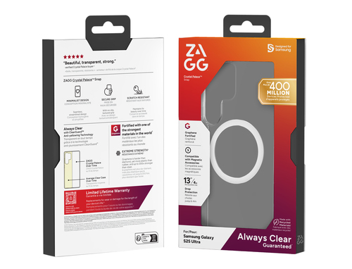 ZAGG Crystal Palace Snap Samsung Galaxy S25 Ultra. Case type: Cover, Brand compatibility: Samsung, Compatibility: Galaxy S