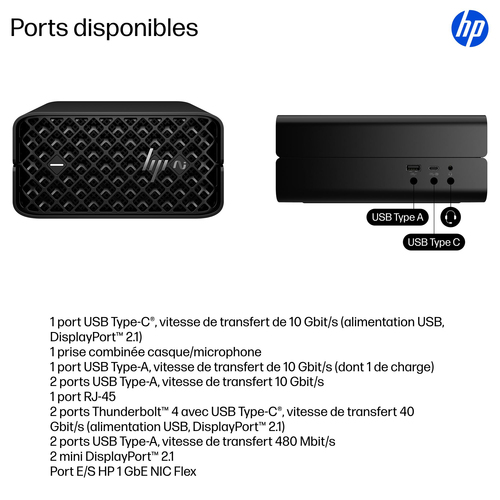 HP Z2 Z2MiniG1a RAIMP395 - Workstation - 128 GB. Processor frequency: 3 GHz, Processor family: AMD Ryzen AI Max+ PRO, Proc