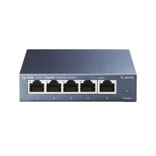 TP-Link TL-SG105 5 Anschlüsse Ethernet-Switch - Gigabit-Ethernet - 10/100/1000Base-T - 2 Unterstützte Netzwerkschicht - Ve