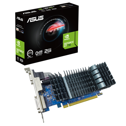 ASUS GT710-SL-2GD5-BRK-EVO. Processeur graphique famille: NVIDIA, Processeur graphique: GeForce GT 710. Mémoire carte grap