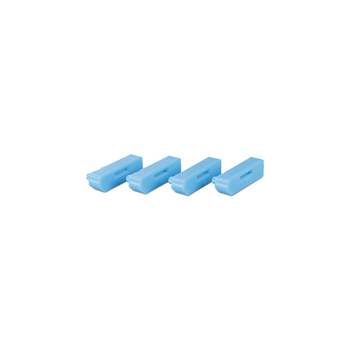 Lindy 40324. Product type: Port blocker + key, Compatible ports/slots: DisplayPort, Product colour: Blue. Width: 42 mm, De