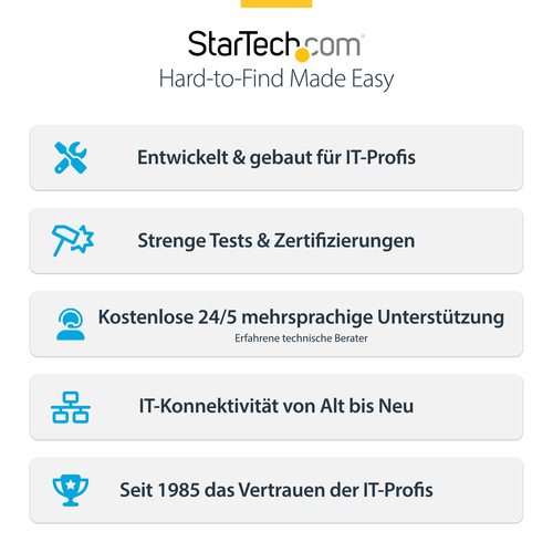 StarTech.com HDMI KVM Receiver over IP-Netzwerk für IH2006 Produktreihe, 4K 60Hz, Tastatur/Video/Maus, Empfänger für 4K HD